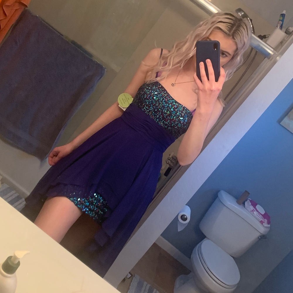 Formal high low sparkly dress